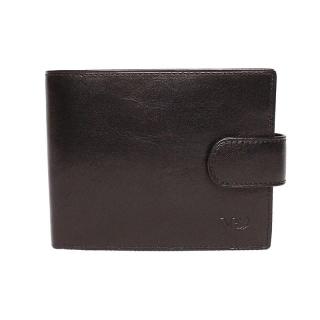 Pánská luxusní hladká kožená peněženka Marta Ponti no. B219R +RFID černá | KabelkyproVas.cz