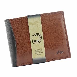 Pánská podélná kožená peněženka El Forrest 545A + RFID hnědá | KabelkyproVas.cz