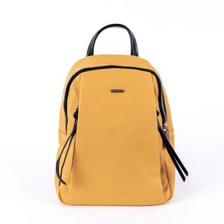 Žlutý batoh střední velikosti David Jones 6727-3A, obsah cca. 6 l