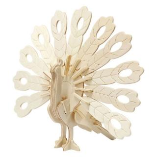 3D dřevěný model páv