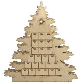 Adventní kalendář dřevěný - vánoční stromeček Obrázek