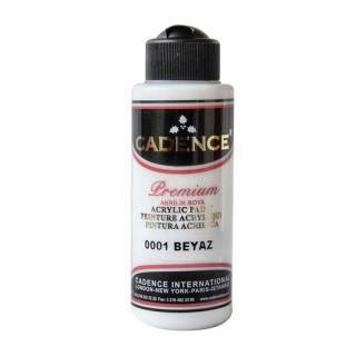 Akrylová barva Cadence Premium, 120 ml - white, bílá