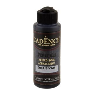 Akrylová barva Cadence Premium 2XL, 250 ml - black, černá