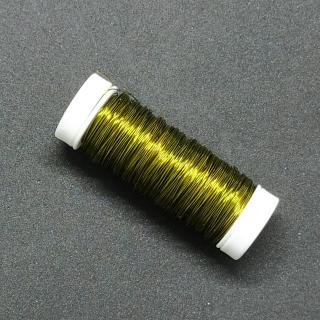 Dekorační drátky 0,3mm, různé barvy Barva: Olivová 30g