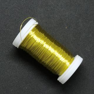 Dekorační drátky 0,3mm, různé barvy varianta: zlatá 100g