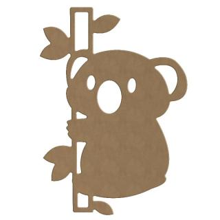 Dřevěný výřez k dekoraci Gomille, - Koala varianta: Koala, velká, 21x29cm