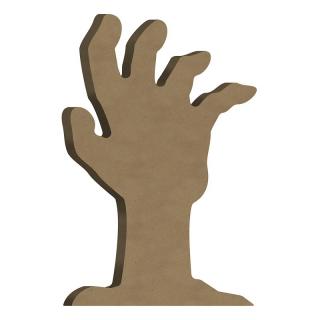 Dřevěný výřez k dekoraci Gomille, samostojící, 10x17 cm - Zombie ruka