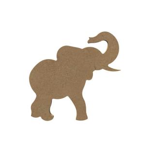 Dřevěný výřez k dekoraci Gomille, Zvířata ze ZOO varianta: Slon malý, 13x14cm