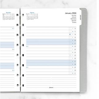 Filofax Notebook - náhradní náplň varianta: Měsíční plánovač