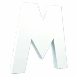 Kartonová písmena bílá, výška 20cm varianta: M