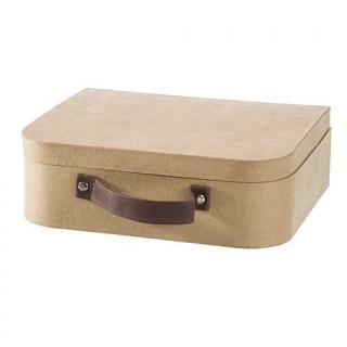 Kartonový kufřík PappArt k dotvoření, 21 x 17,5 x 6,5 cm