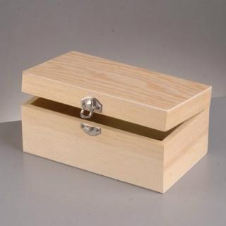 Krabička s víkem velká dřevěná