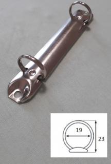 kroužková mechanika 123mm, 2kroužky, 19mm průměr