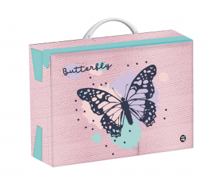 Kufříky na výrvarnou výchovu varianta: Hranatý A4 motýl