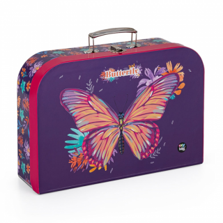 Kufříky na výrvarnou výchovu varianta: Kufřík lamino 34 cm - Motýl