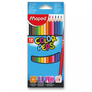 Pastelky MAPED COLOR PEPS, 12 barev