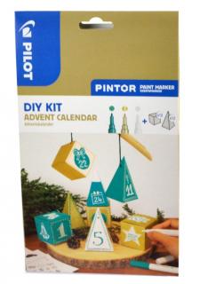 Pilot Pintor, akrylový popisovač Fine, sada 3 kusů / Adventní kalendář
