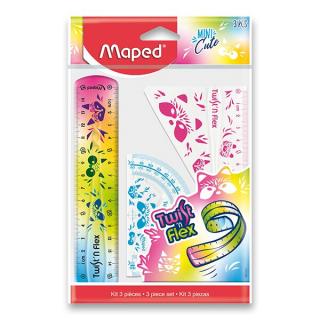 Pravítko Maped Twist´n Mini Cute - 3dílná sada