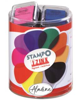 Razítkovací poštářky Stampo Izink Pigment - základní barvy 10ks