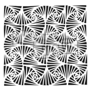 Šablona 12 x12  (30,5 x 30,5 cm), Fantangle varianta: Šablona TCW - Fantangle 6x6 (15x15cm)