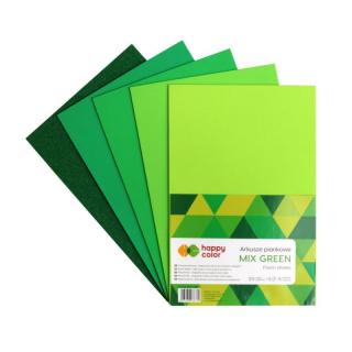 Sada pěnovky, A4, různé barvy, 5 nebo 10 kusů varianta: Zelený mix, 5ks