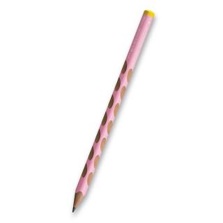 Stabilo EASY graph tužka HB, pro práváky a leváky varianta: Levák, pastelově růžová