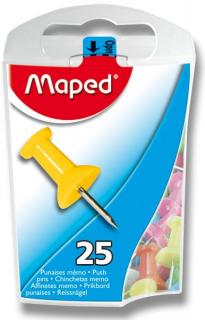 Upínáčky Maped barevné - 25 ks, krabička