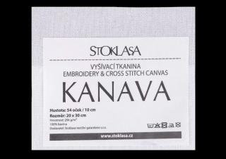 Vyšívací tkanina Kanava 20x30 cm varianta: 54 oček/10cm