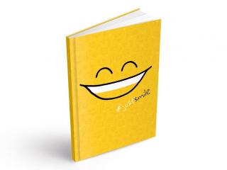 Záznamní kniha A5 - Smile- 100 listů varianta: A5, čistá, 100 listů
