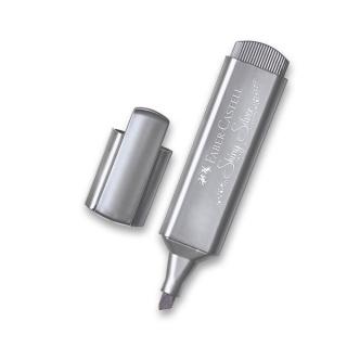Zvýrazňovač Faber-Castell Textliner 46 Metallic - výběr barev varianta: metalický stříbrný