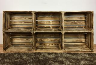 Dřevěná bedýnka KNIHOVNA 180x80x30cm Další úpravy: Nemám zájem o další úpravy, Povrchová úprava: Barevná/patinovaná