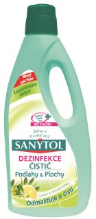 Sanytol dezinfekce citrón a olivové lístky čistič na podlahy a plochy 1 l