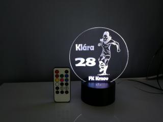Led lampička fotbalistka (Led lampička fotbalistka)