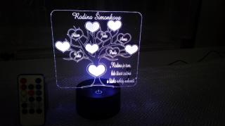 Led lampička rodokmen (Led lampa rodokmen)