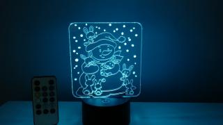 Led lampička sněhulák (Led lampa sněhulák)