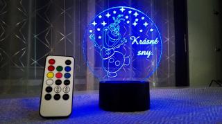 Led lampička sněhulák Olaf (Led lampička sněhulák Olaf)