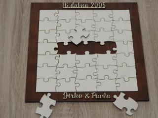 Svatební podpisová kniha hostů puzzle (Svatební podpisová kniha hostů puzzle)
