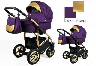 Kombinovaný kočárek Raf-pol Gold lux Barva: Royal Purple