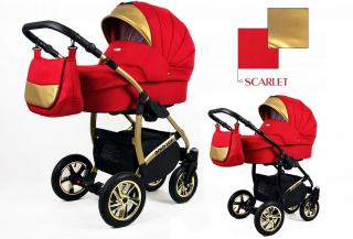 Kombinovaný kočárek Raf-pol Gold lux Barva: Scarlet