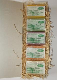 Dárkový balíček 5 luxusních přírodních mýdel Pier Mario (Natural Soap Montalbano)