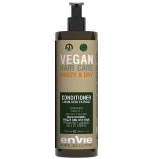 Envie Vegan Konditioner Frizzy and Dry pro suché a krepaté vlasy 500ml (Envie VEGAN Konditioner Frizzy and Dry Linum Seed Extract)