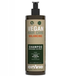 Envie Vegan Šampon proti mastným vlasům regulující tvorbu kožního mazu 500ml (Envie Vegan Shampoo Sebum-balancing Bardana Extract)