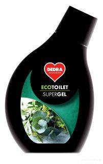 DEDRA Intenzivní EKO WC čistič  ECOTOILET SUPER GEL 500 ml eukalyptus/větrová
