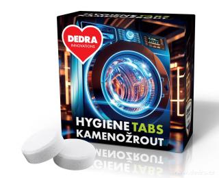 EKO  čistič pračky HYGIENE TABS KAMENOŽROUT, 2 x 35 g (proti zápachu a usazeninám )