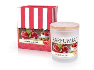 Sójová vonná EKO svíce PARFUMIA®, HORKÉ MALINY