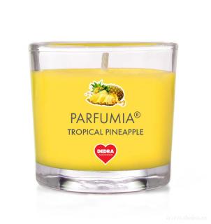 Votivní sójová vonná EKO svíce PARFUMIA®, tropický ananas TROPICAL PINEAPPLE, 55 ml