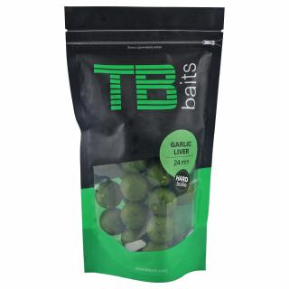 TB Baits Hard Boilie Garlic Liver - 250 g 24 mm