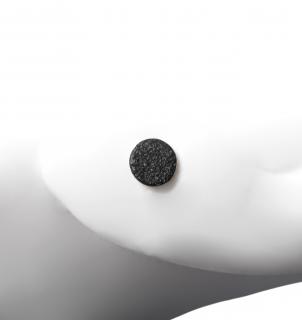 Černé minimalistické náušnice Luna pecky