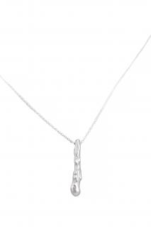 Dámský minimalistický náhrdelník Aqua Délka řetízku: 40-45cm, Materiál: Stříbro 925/1000