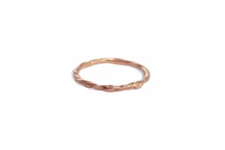 Dámský prsten Implicate kroužek z růžového zlata Velikost prstenu: 43 (13,7mm)